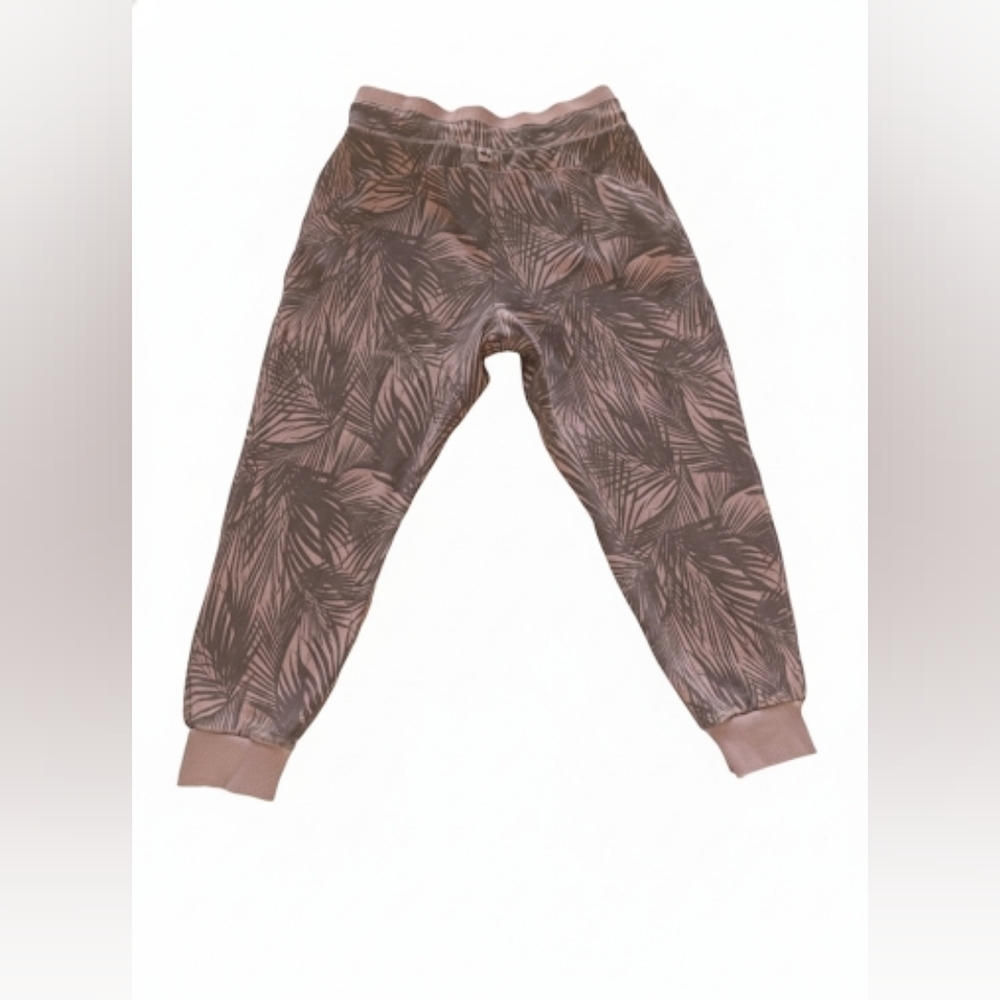 JoyLab Light Pink And Gray Palm Leaf Joggers - Picture 2 of 8